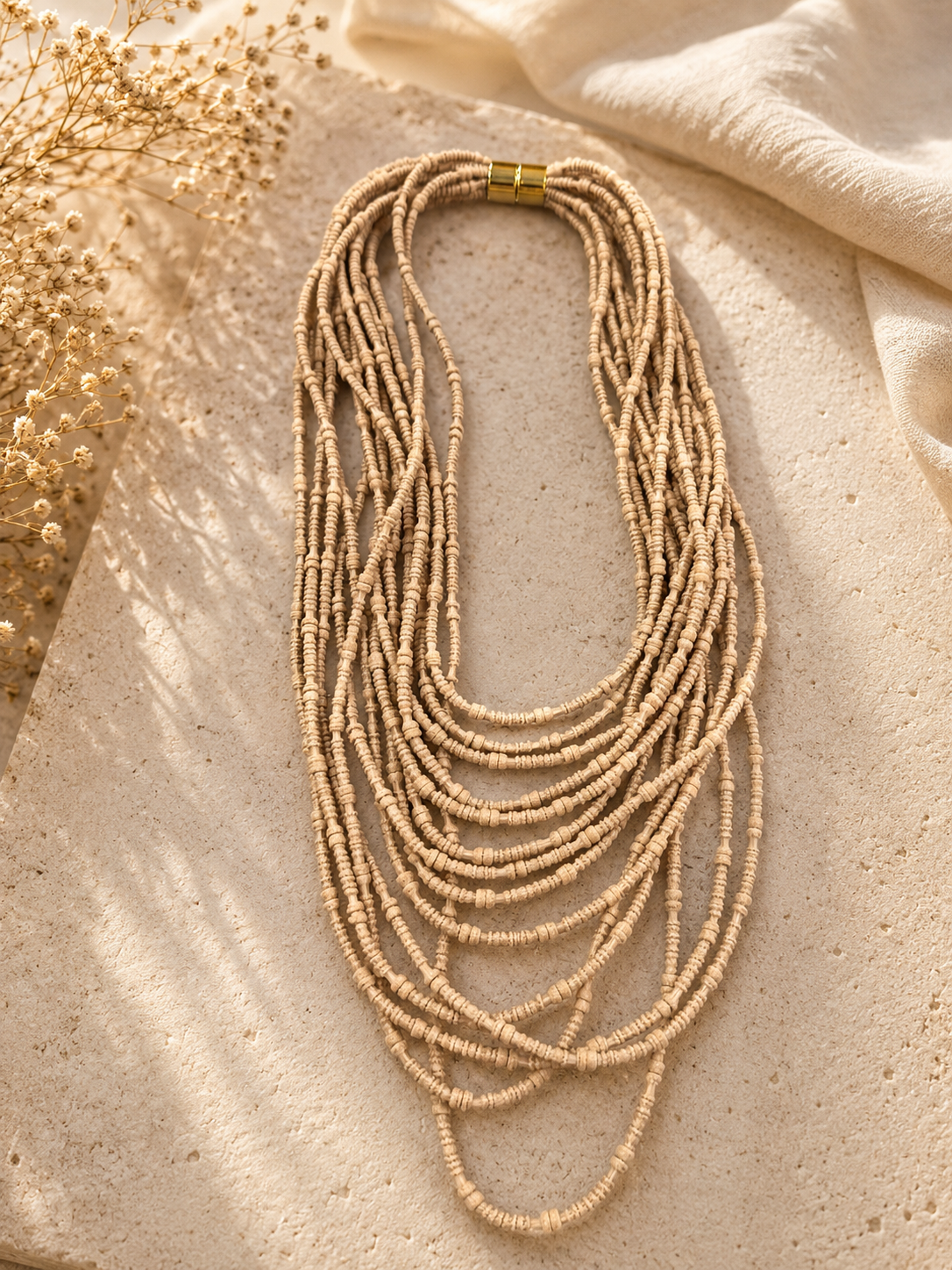 Collar Multi Cuerdas 4 Colores