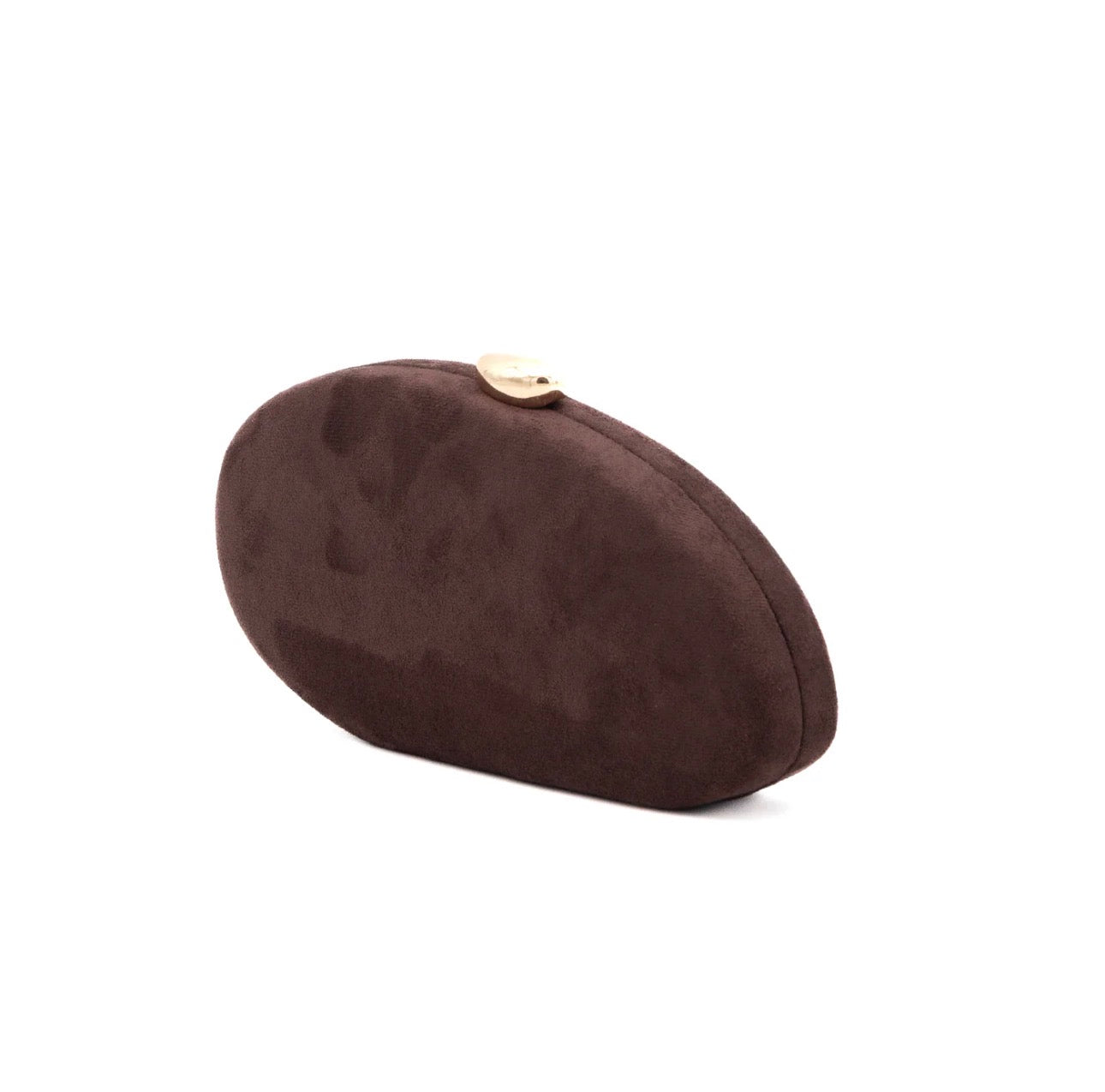 Clutch Ante Almendra Marrón