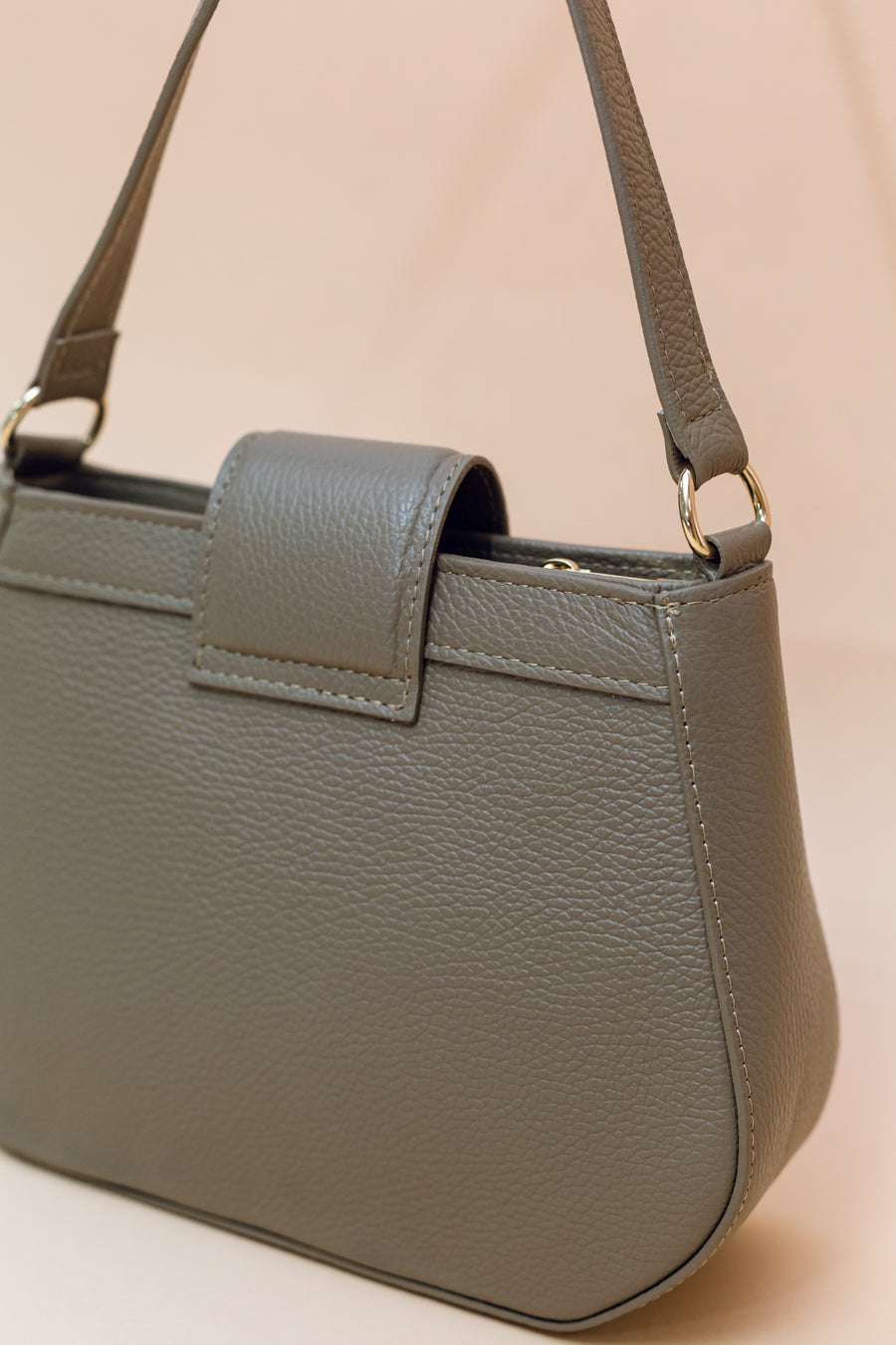 Bolso Piel Saddle Taupe