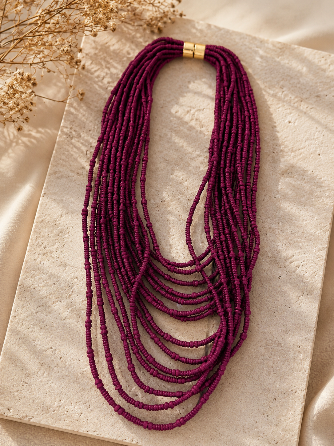 Collar Multi Cuerdas 4 Colores