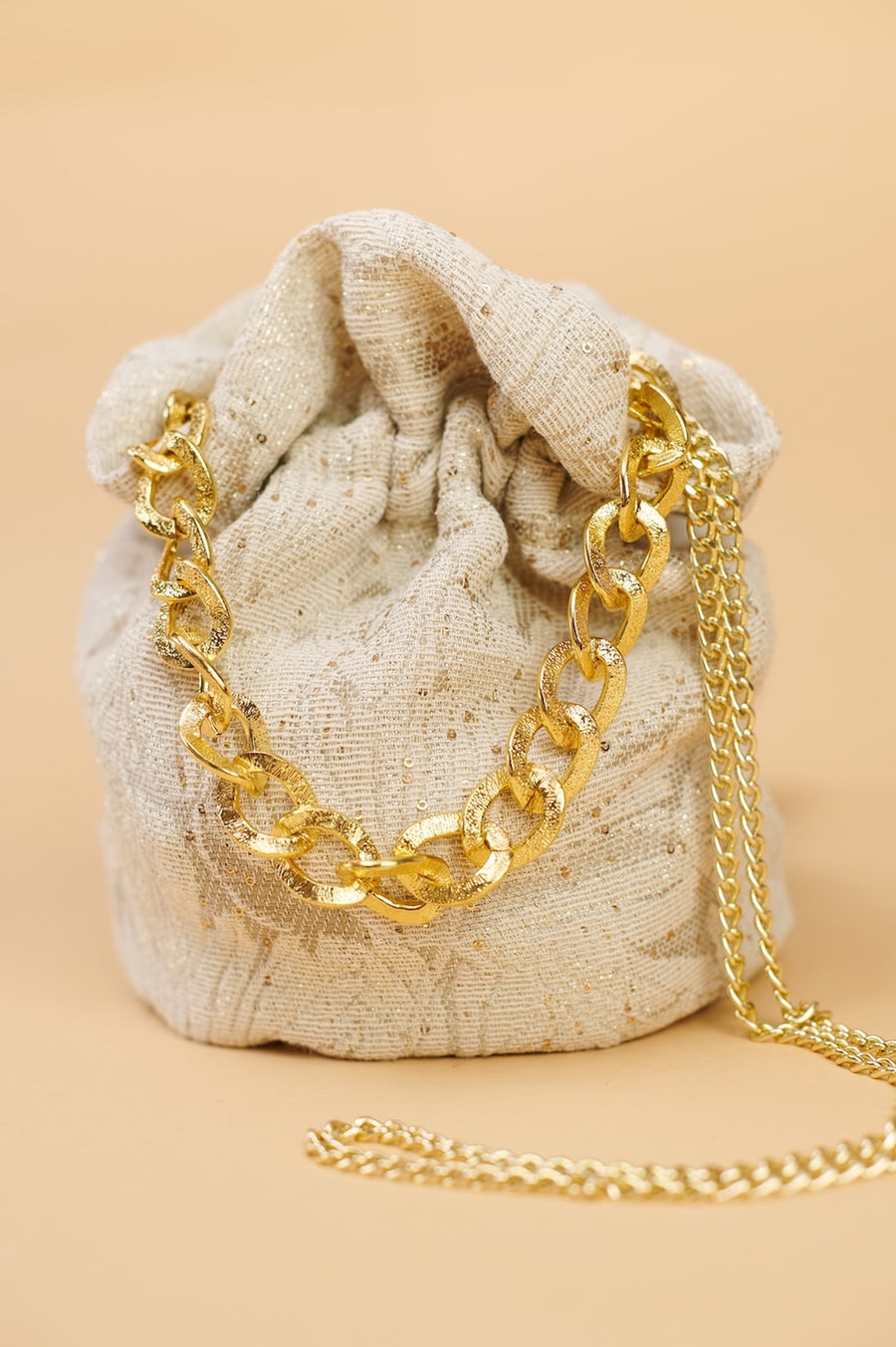 Bombonera Jacquard Dorada