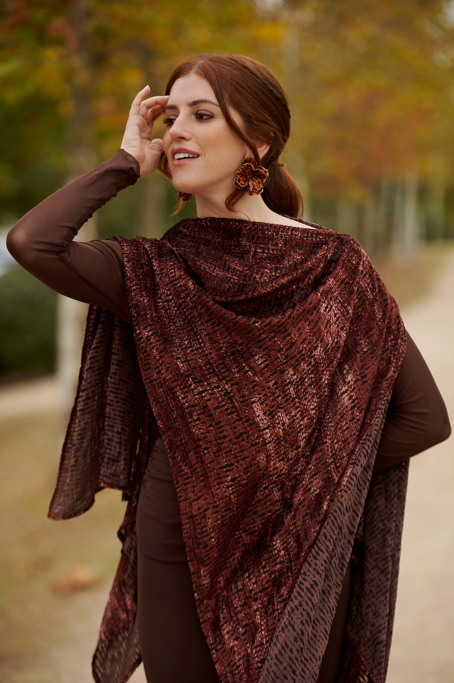 Capa de Terciopelo Marrón