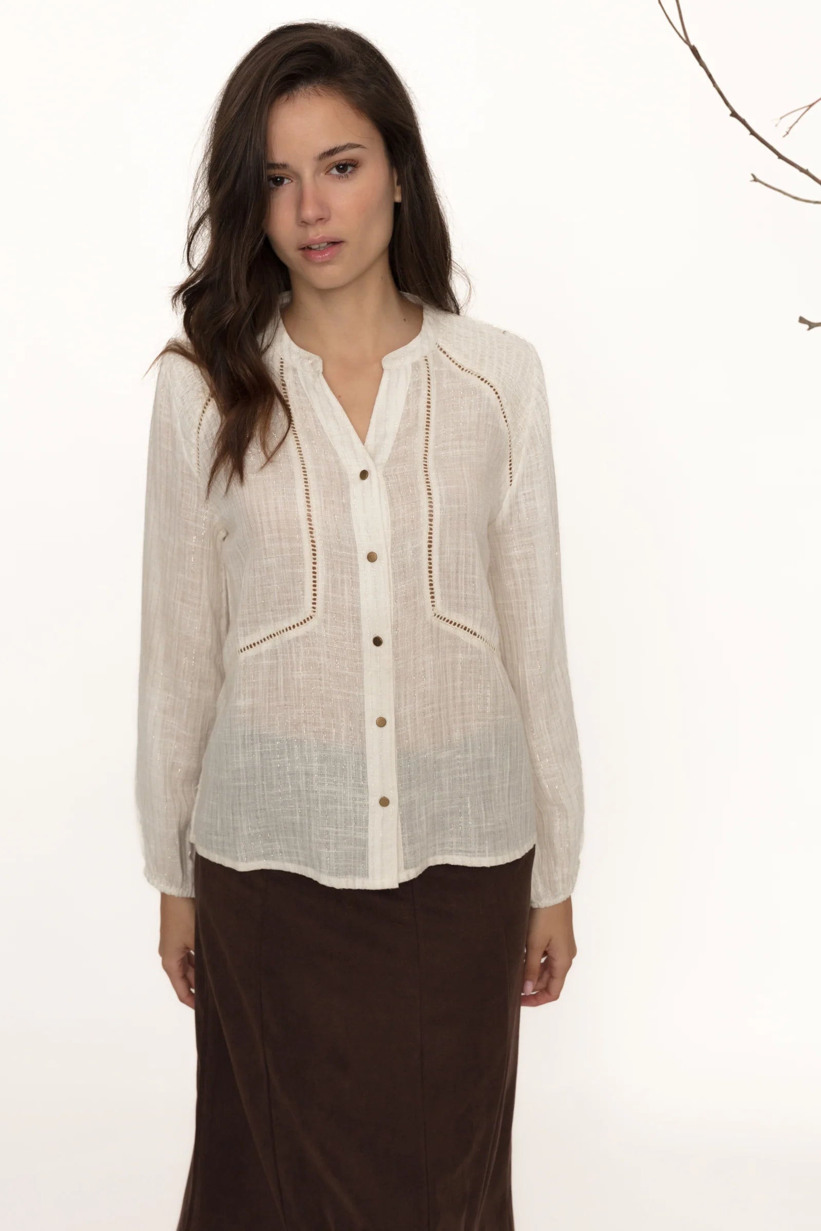 Blusa Rayas Lurex
