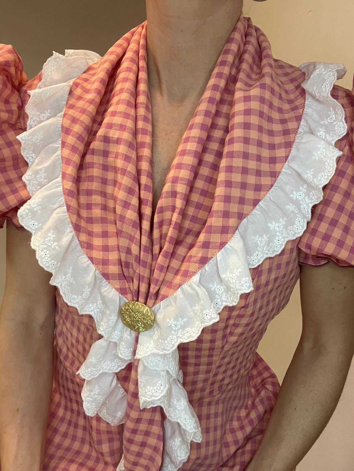 Bata Rocío Cuadro Vichy + Pañoleta