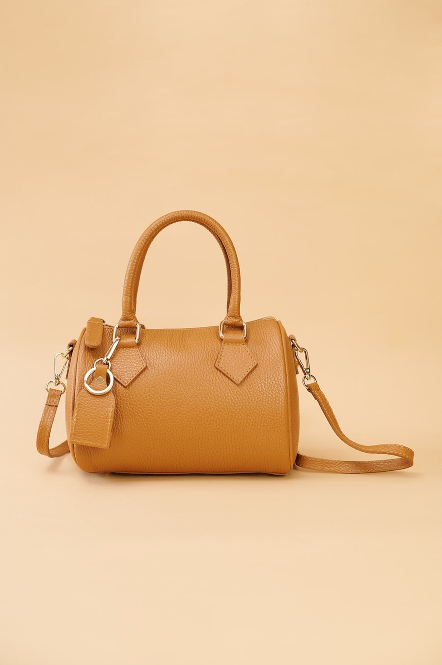 Bolso Piel Bowling Camel
