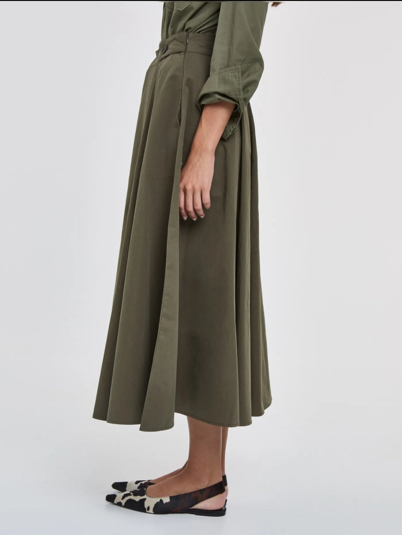 Falda Vuelo Verde Kaki