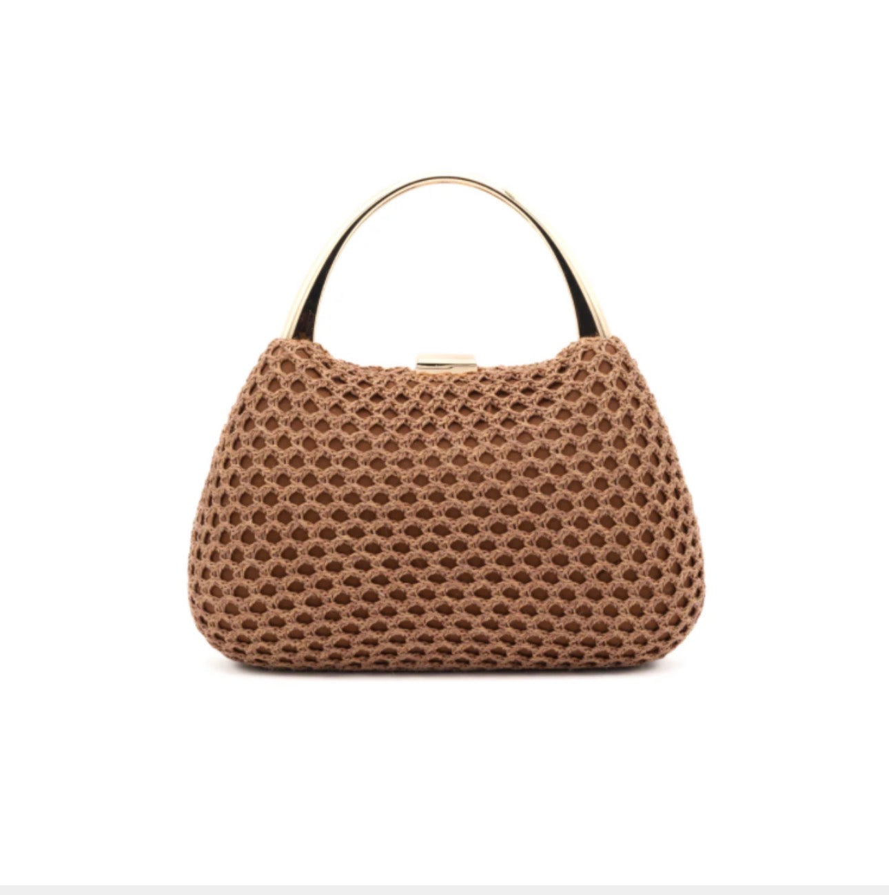 Clutch Cadace Marrón Rejilla
