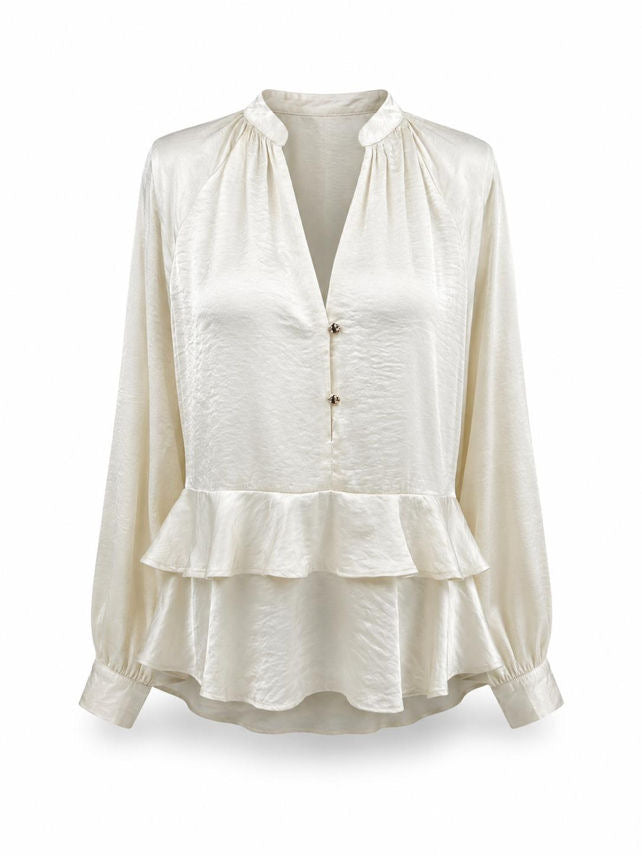 Blusa Satinada Volantes