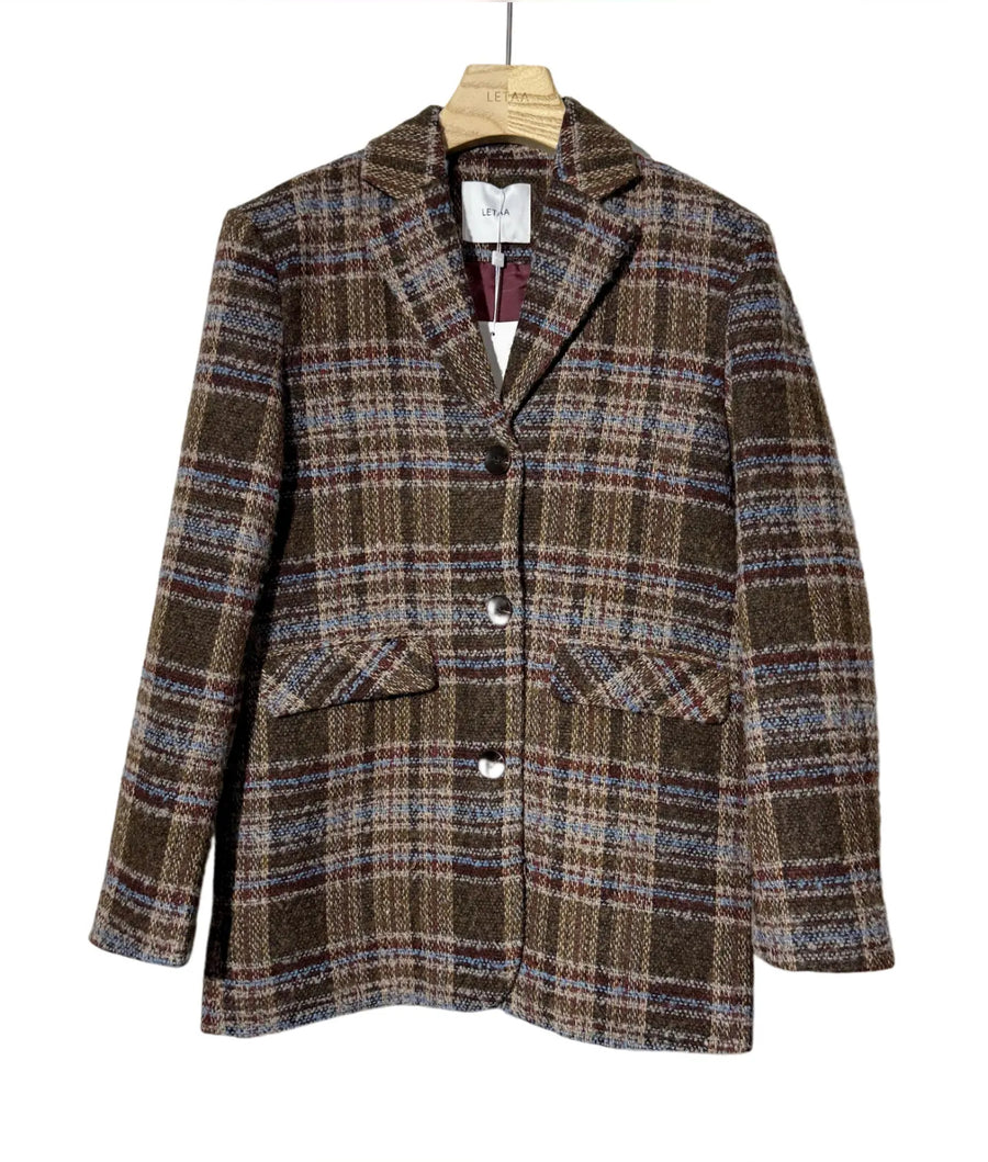 Chaqueta Abrigo Cuadros