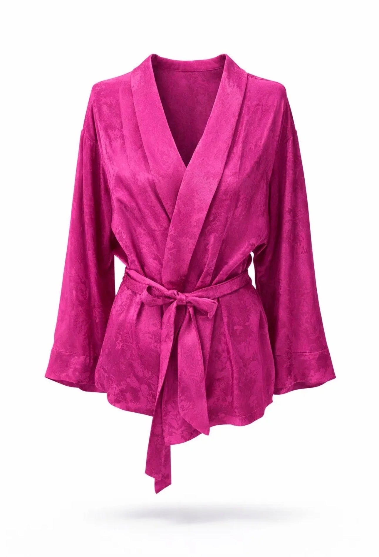 Kimono Jacquard Fucsia