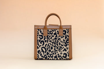 Tote Bag Piel Print Camel