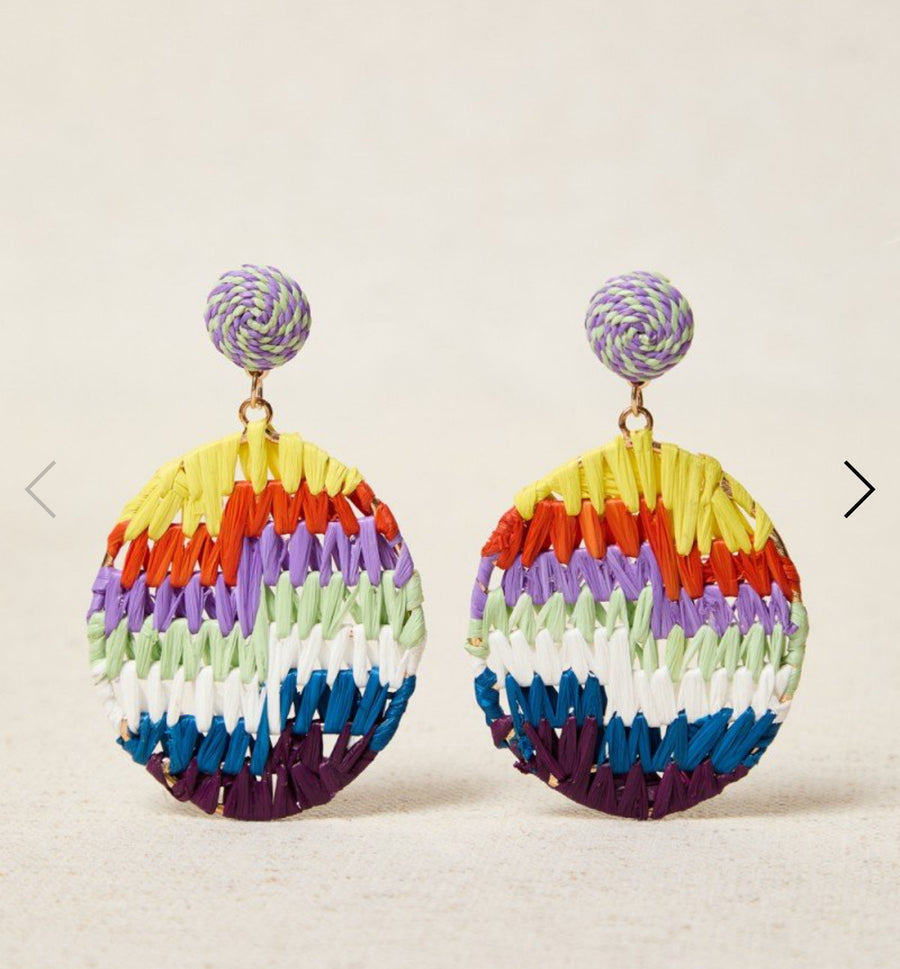 Pendientes Yute Colores