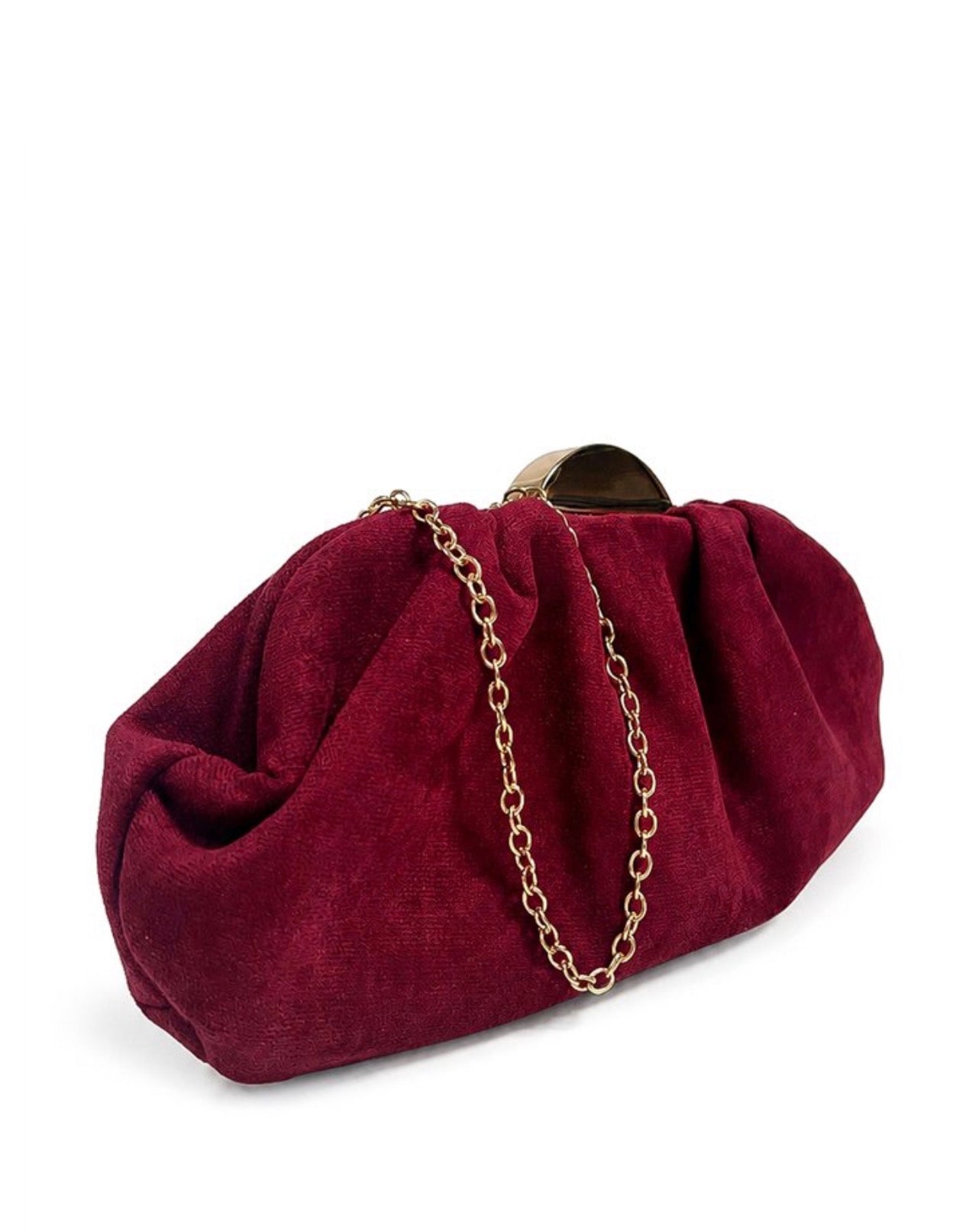 Bolso de Mano Ante Burdeos