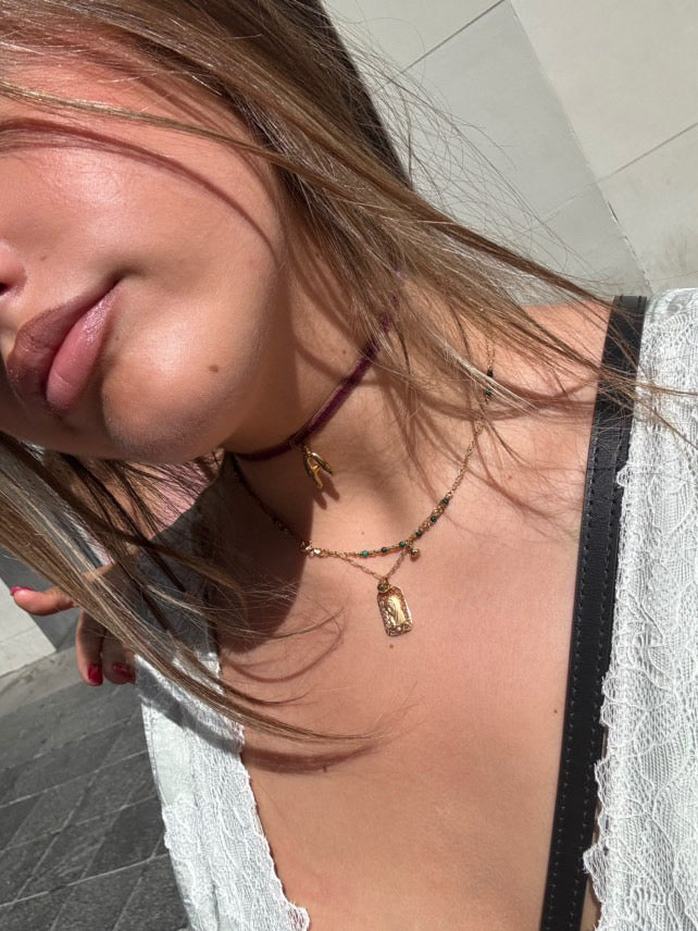 Choker Terciopelo Inicial