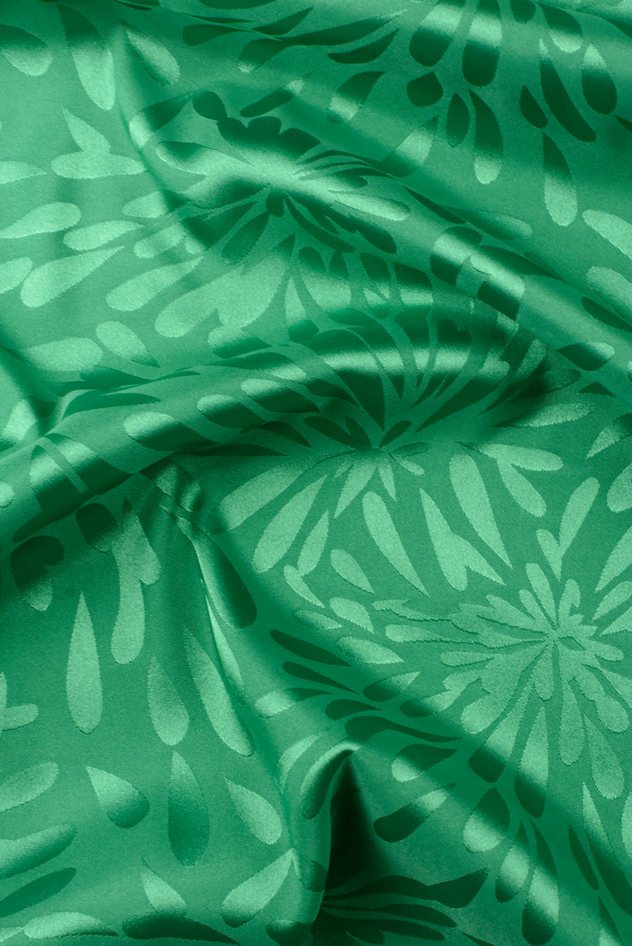 Tejido Fiesta Jacquard Seda Verde