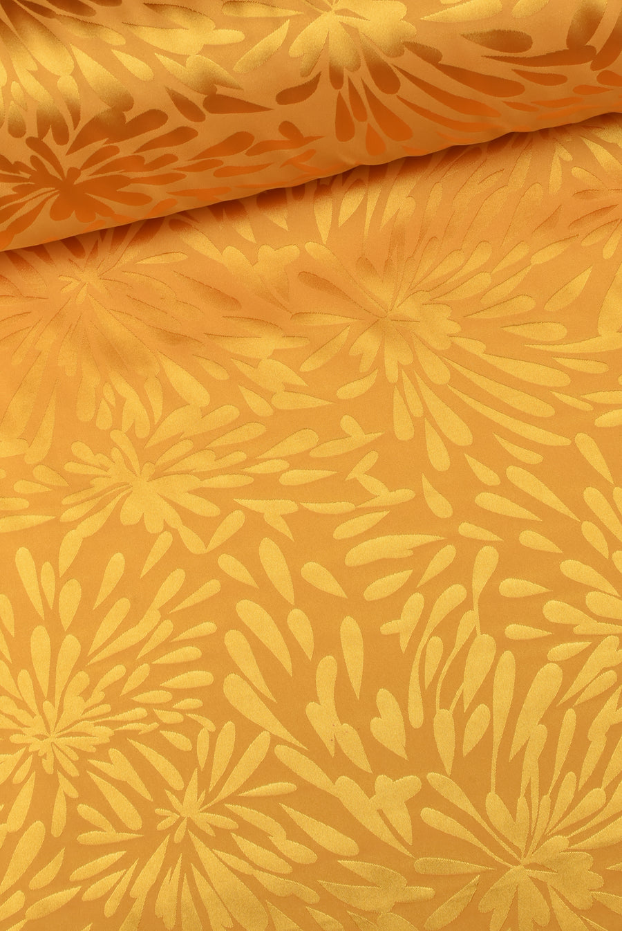 Tejido Fiesta Jacquard Seda Naranja