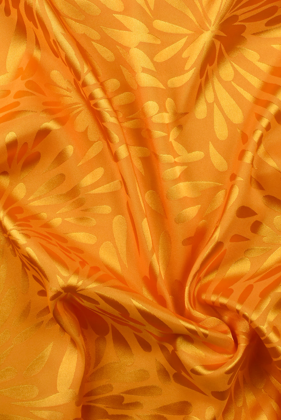 Tejido Fiesta Jacquard Seda Naranja