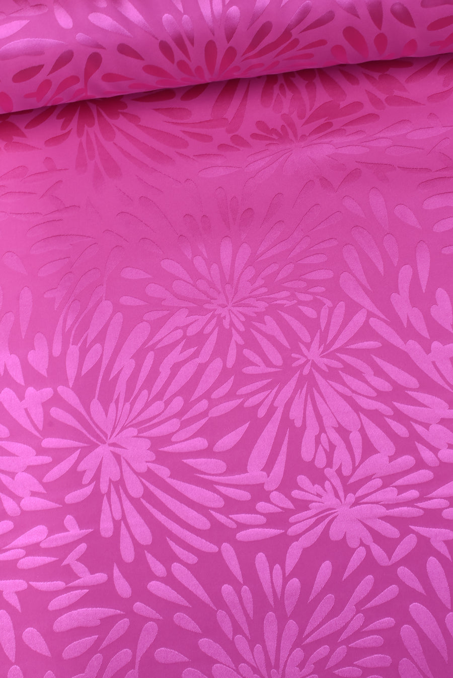 Tejido Fiesta Jacquard Seda Fucsia