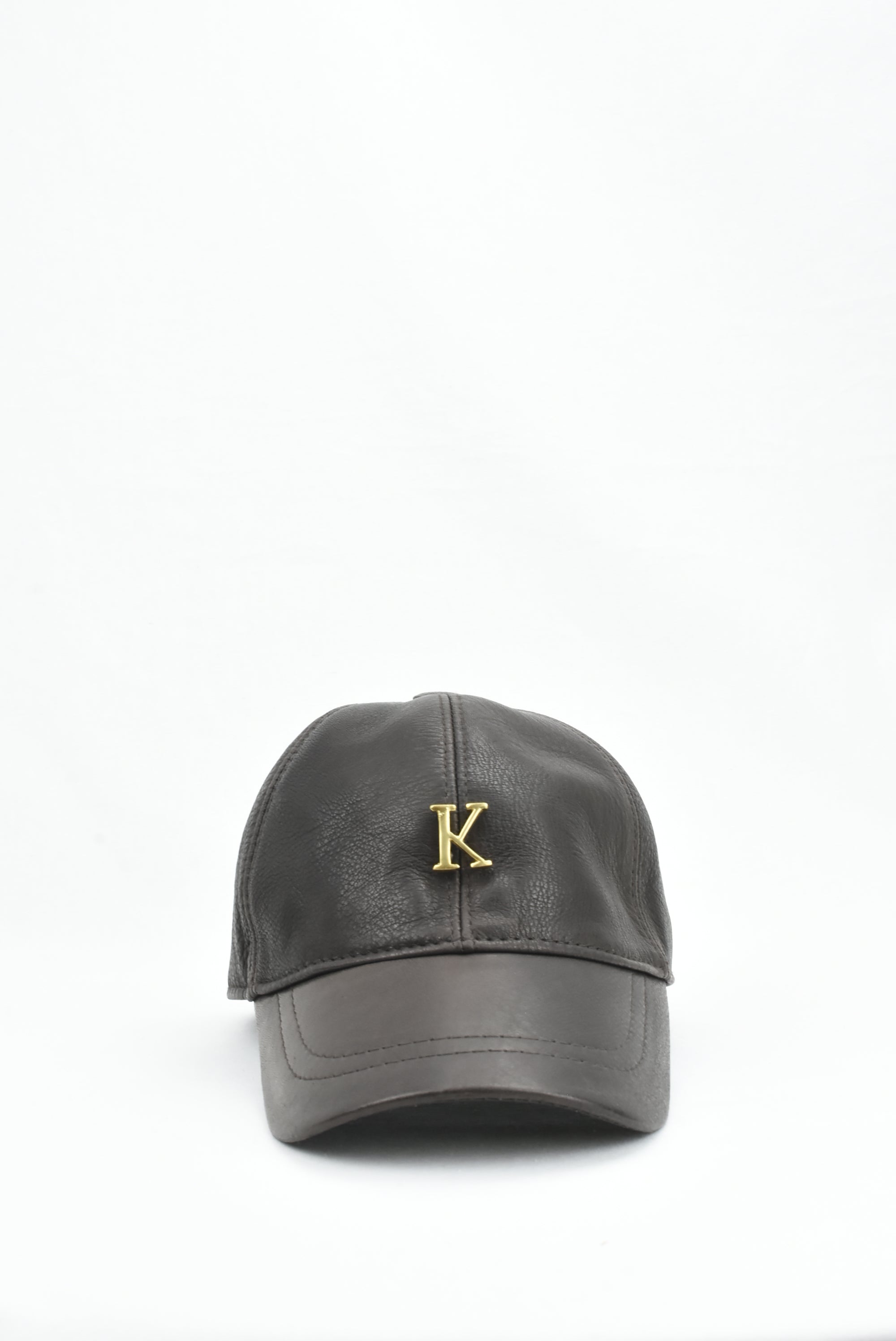 GORRA PIEL MARRÓN OSCURO
