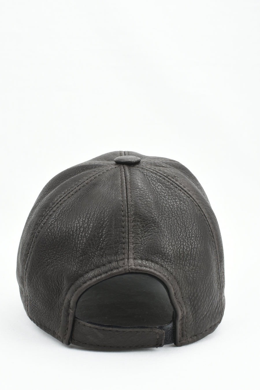 GORRA PIEL MARRÓN OSCURO