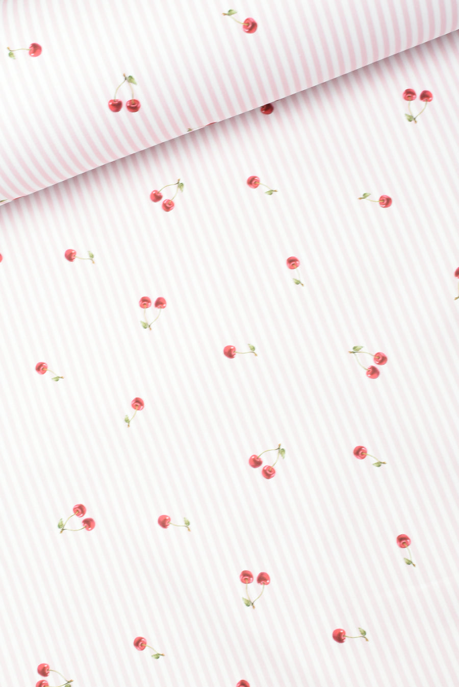 Tejido Jacquard Raya Cereza