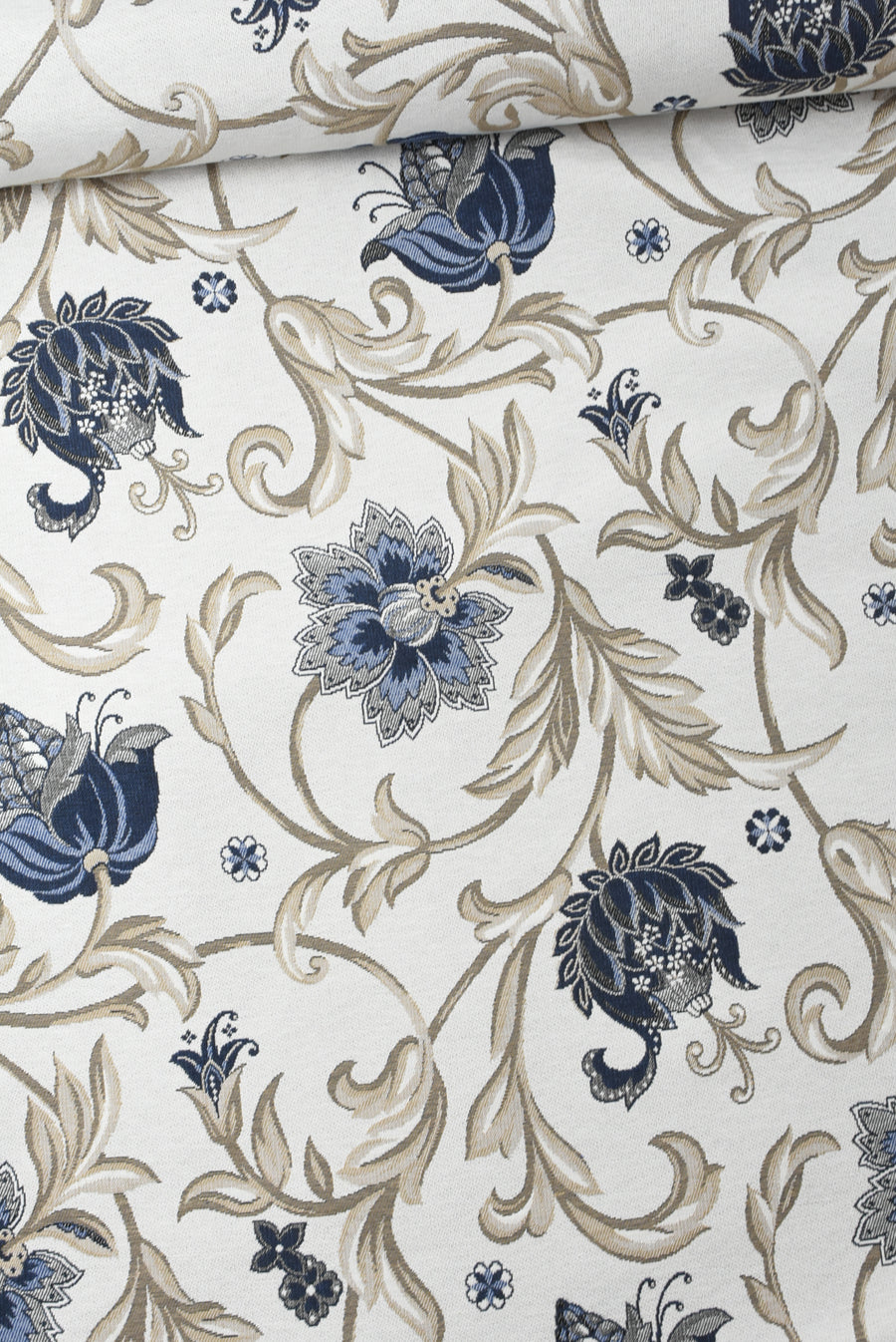 Tejido Jacquard Flor Y Planta