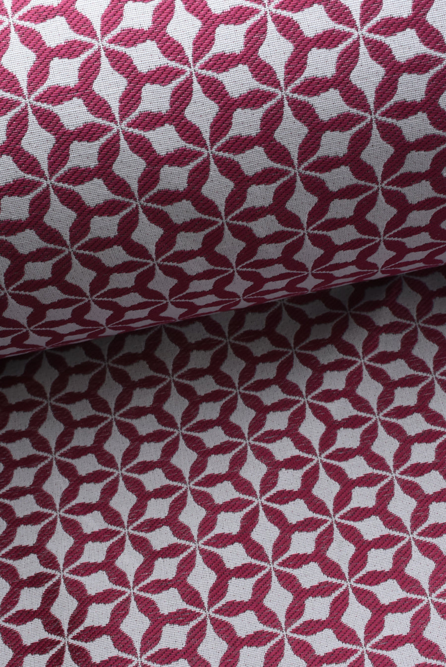 Tejido Jacquard Grecia Rojo