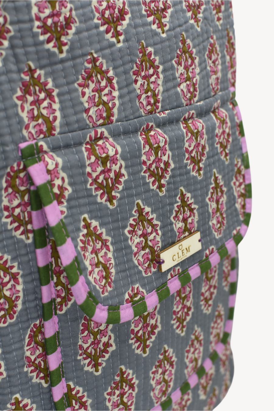 Mochila Acolchada Gris