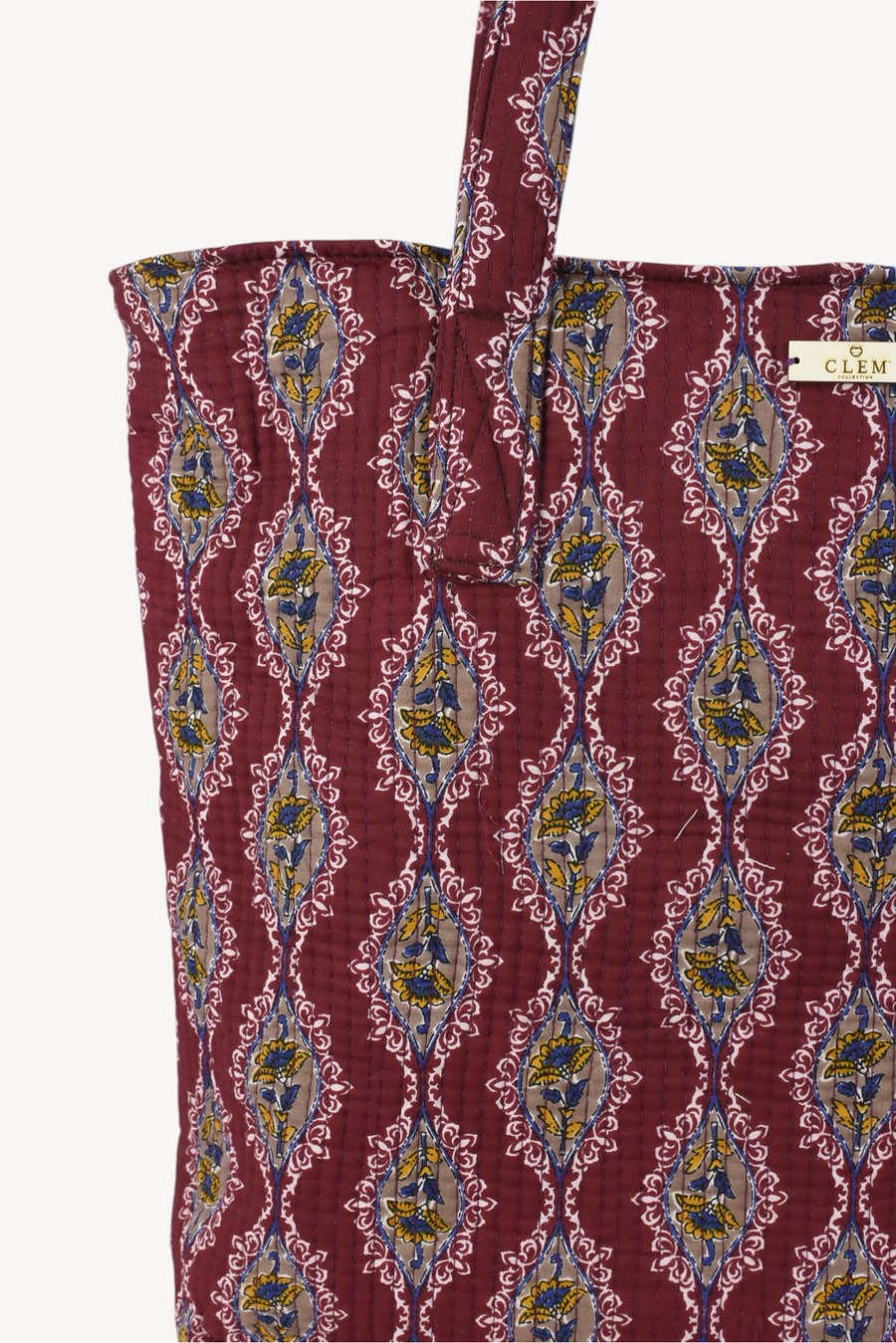Bolso Acolchado Burdeo