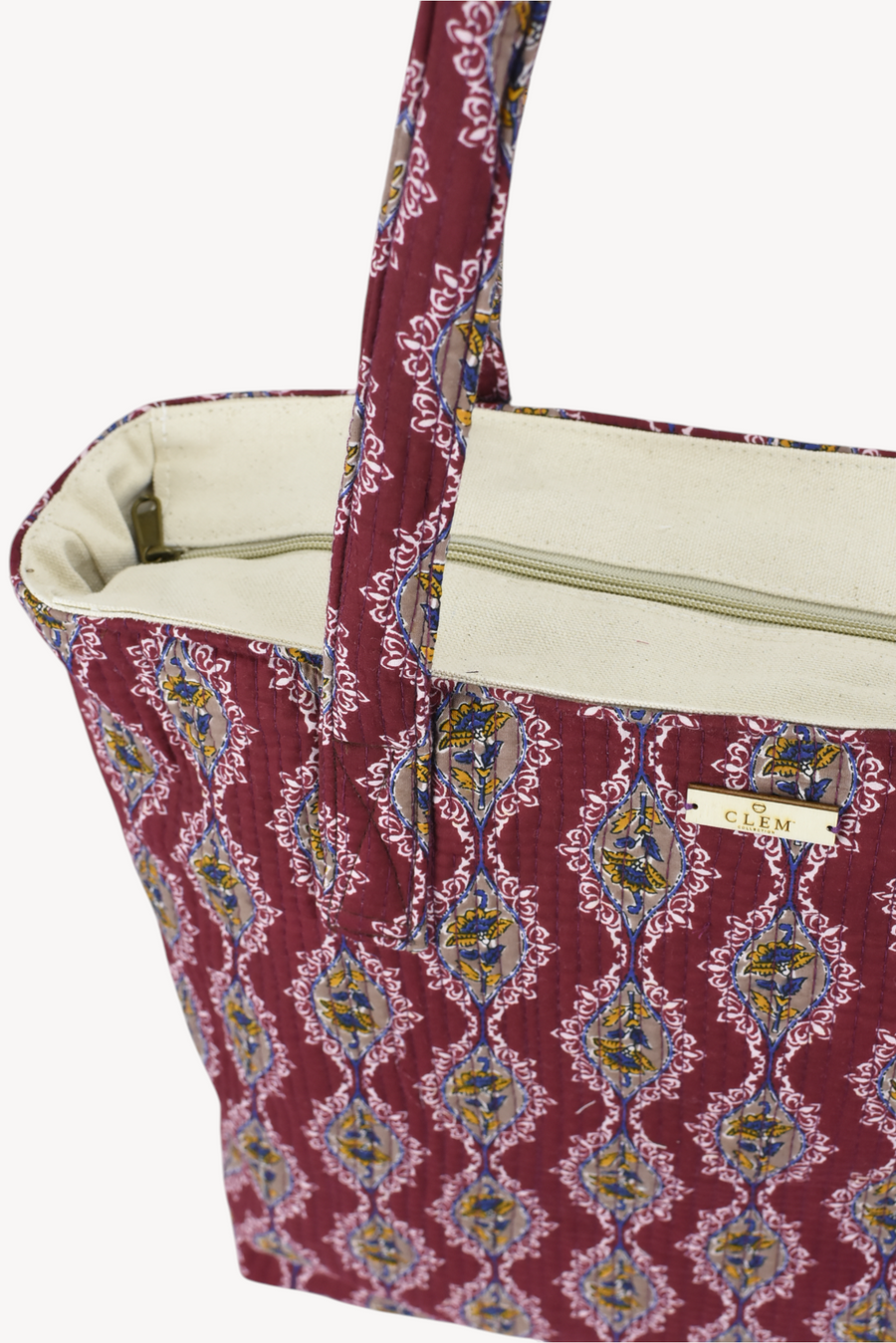 Bolso Acolchado Burdeo