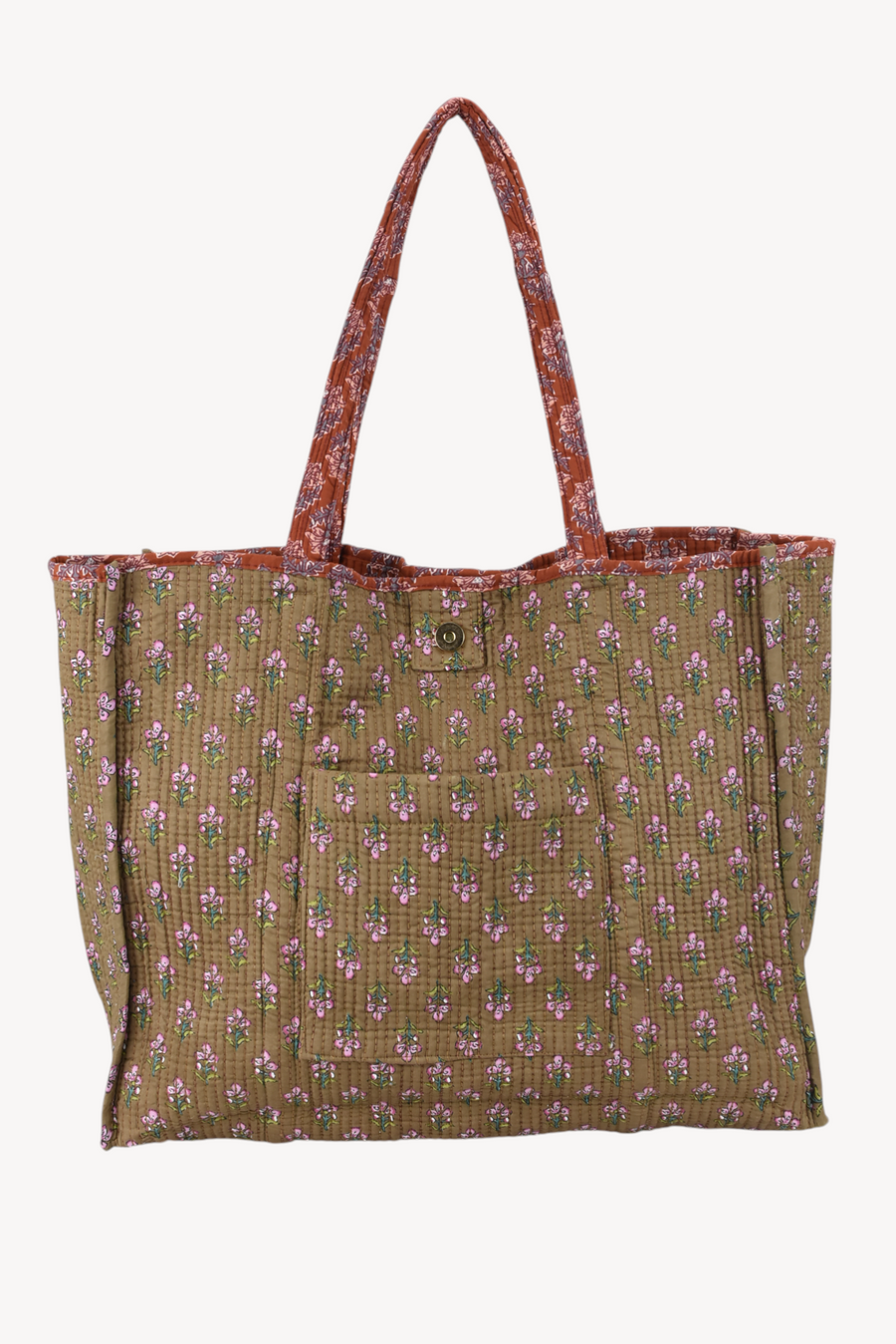 Bolso Acolchado flores