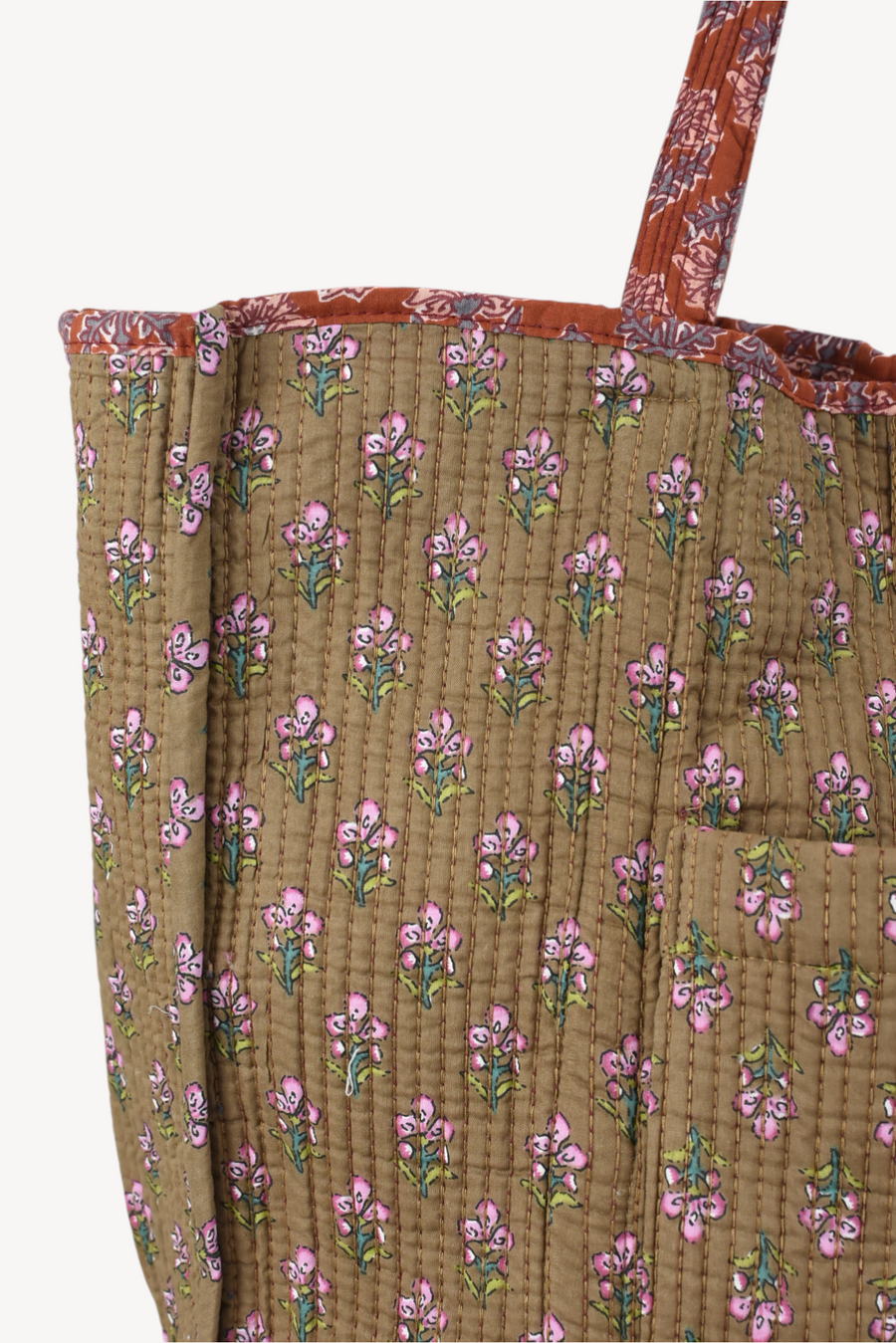 Bolso Acolchado flores