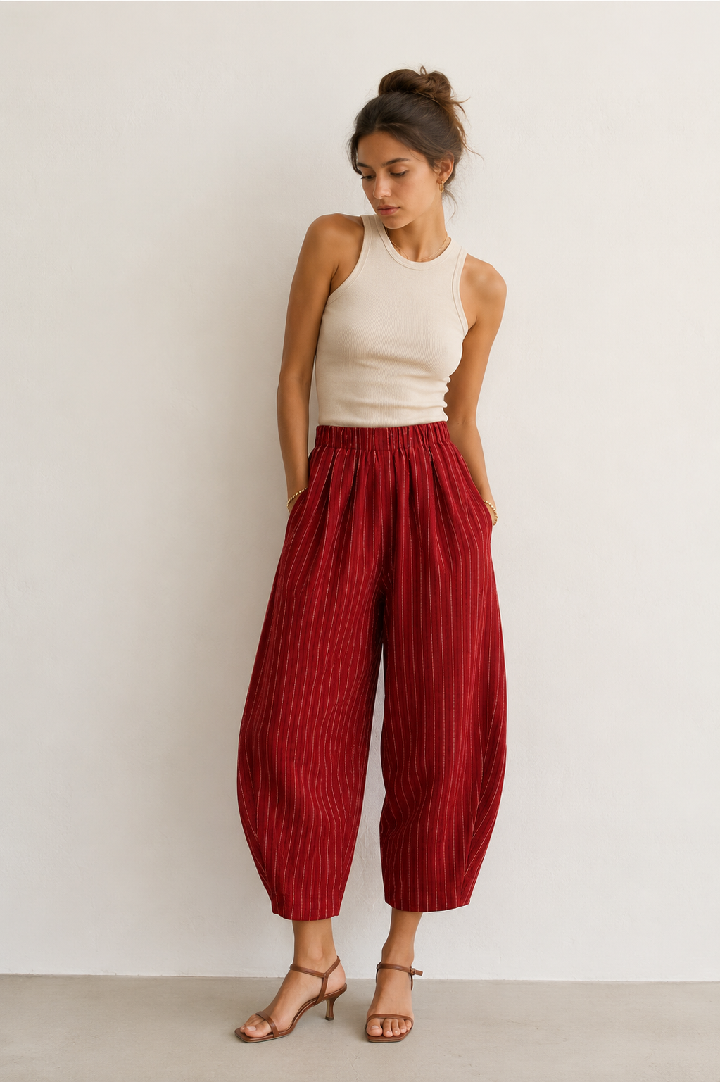 Pantalón Rayas Algodón