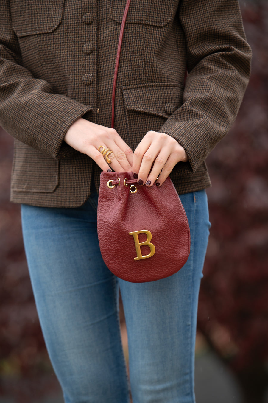 Mini Bolso Piel Carlota Taupe