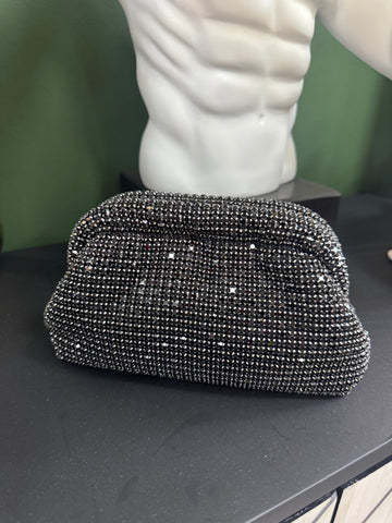 Bolso De Mano Cristal Black