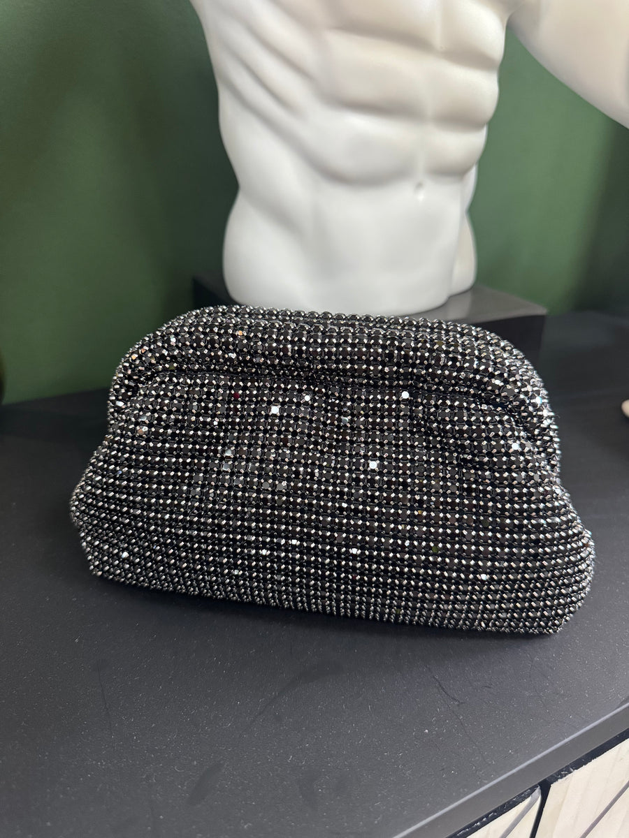 Bolso De Mano Cristal Black