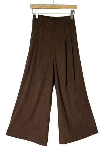 Pantalón Pana Ancho Marrón