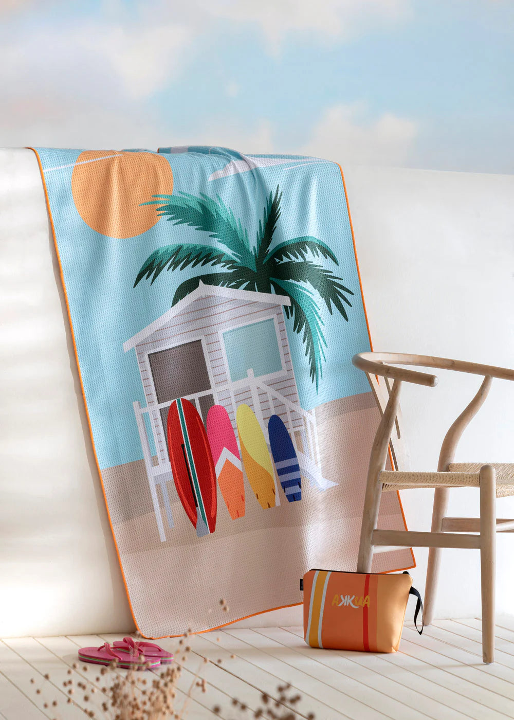 Toalla de playa + Neceser Florida