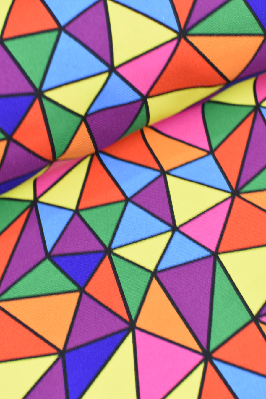 Tejido Geométrico Multicolor