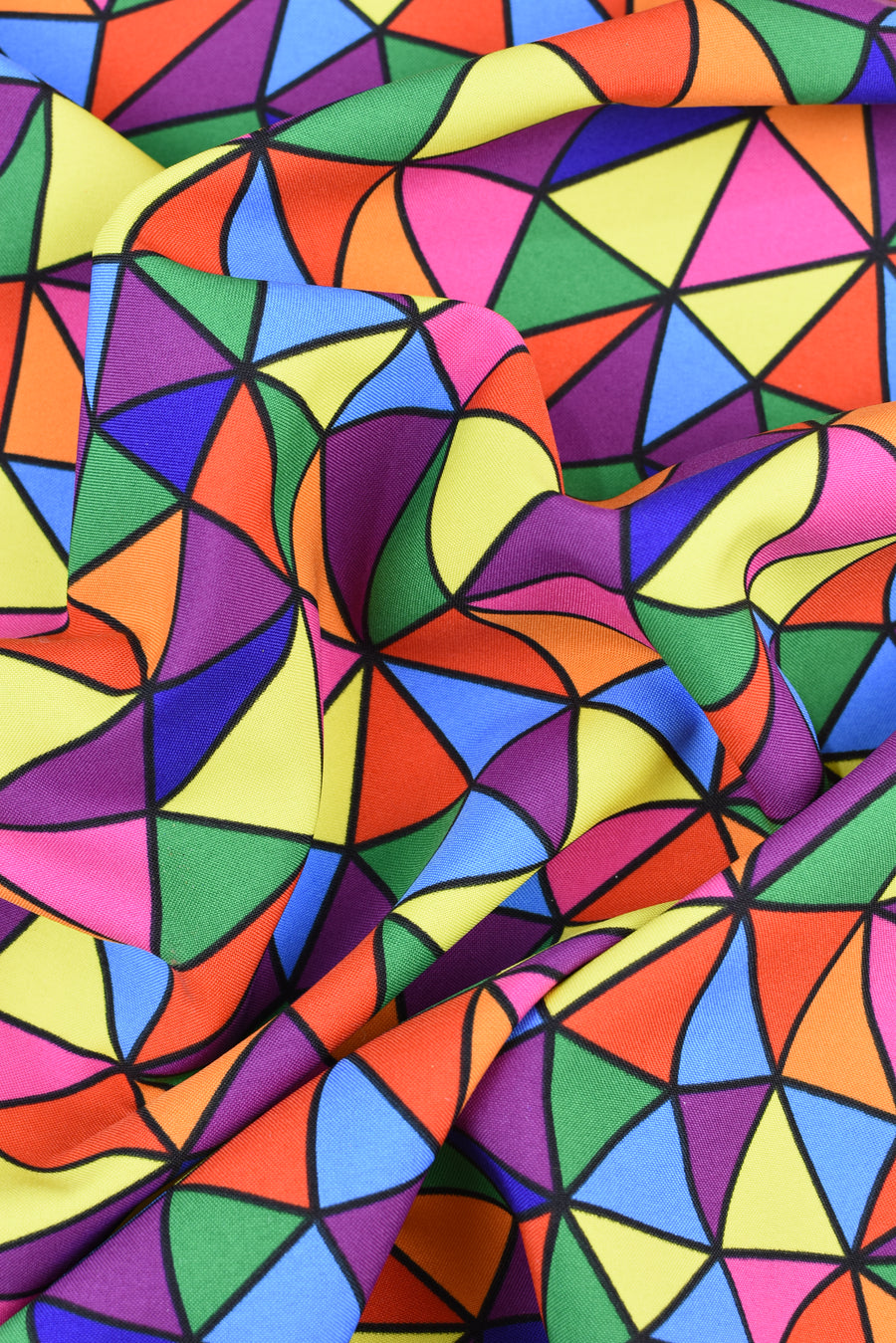 Tejido Geométrico Multicolor