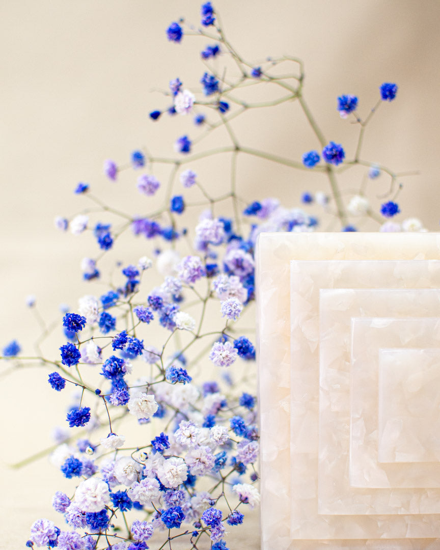 Clutch Metacrilato Nacar Beig