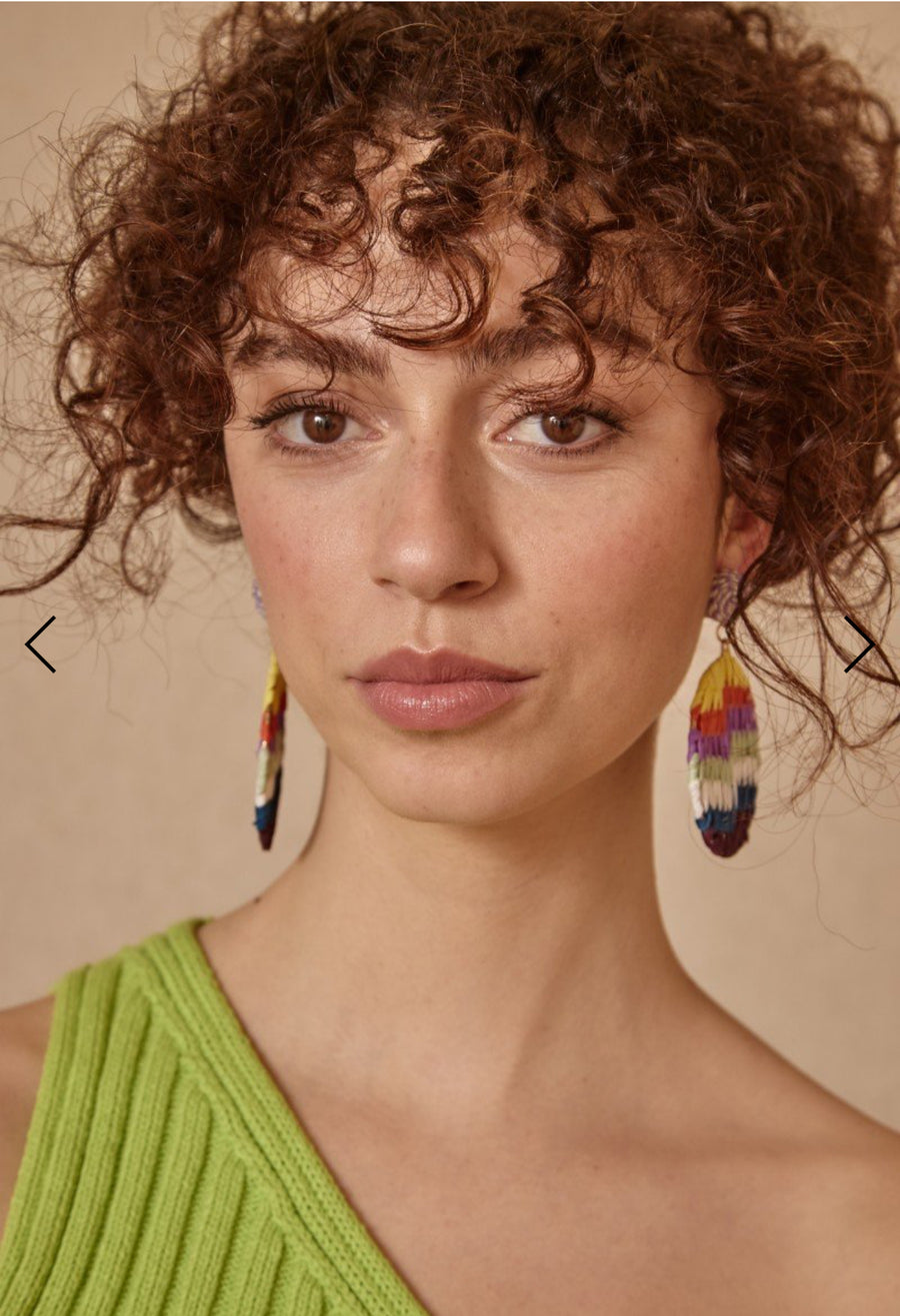Pendientes Yute Colores