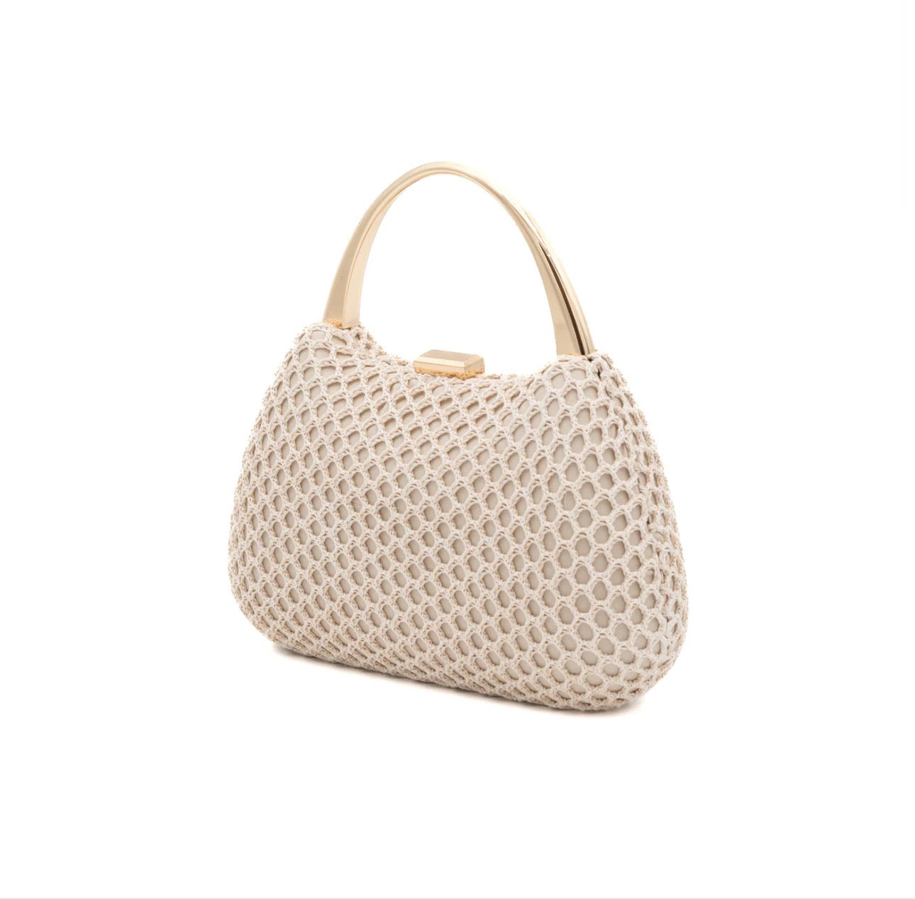 Clutch Cadace Beig Rejilla