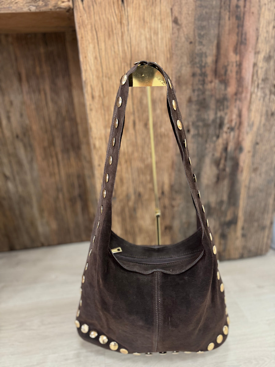 Bolso Piel Ante Tachas en 4 colores disponibles