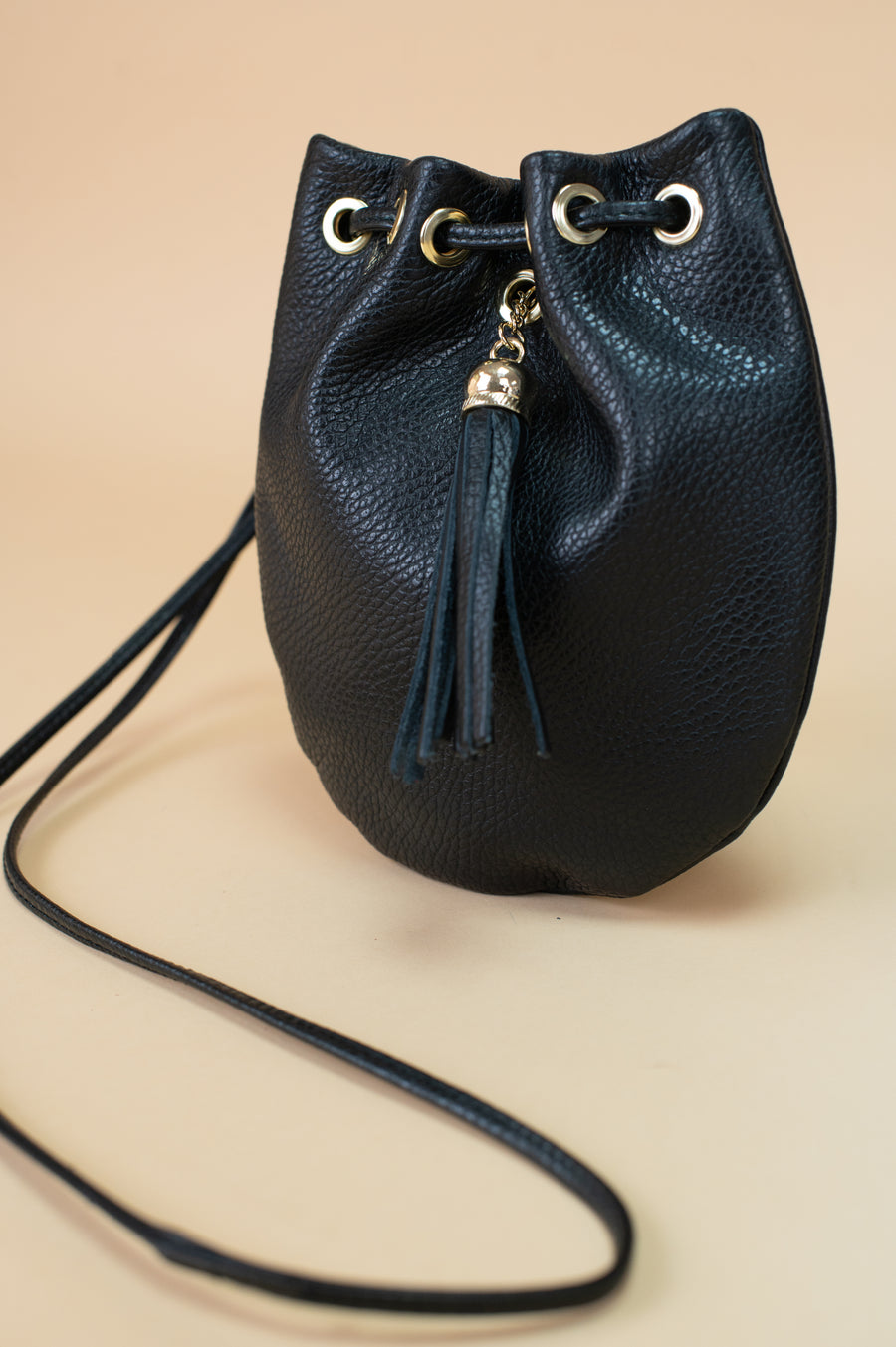 Mini Bolso Piel Carlota Negro