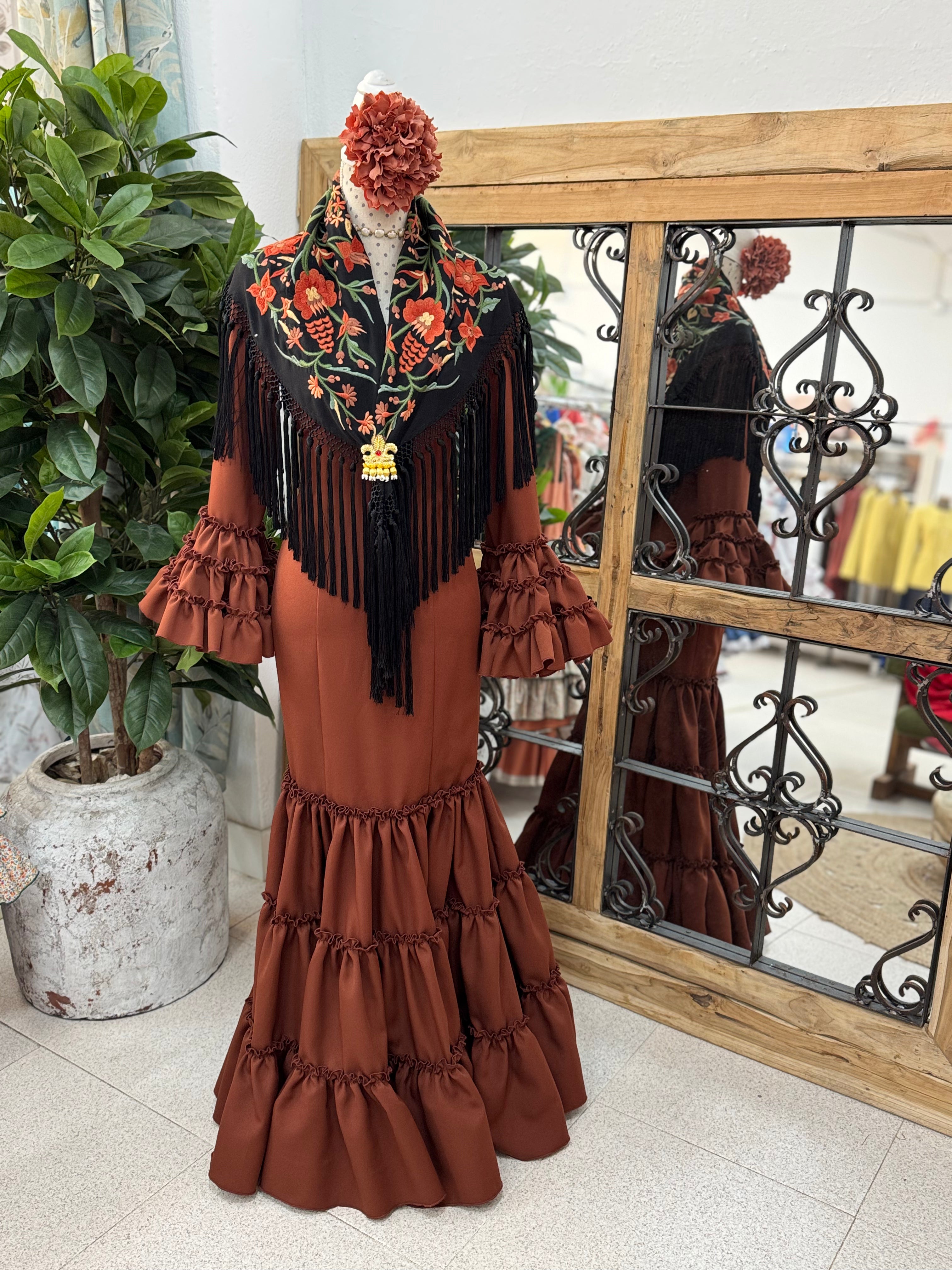 Traje de Flamenca Córdoba Terracota
