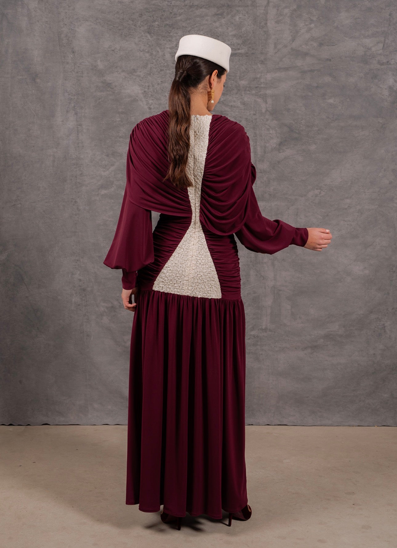 Vestido Belve Burdeos