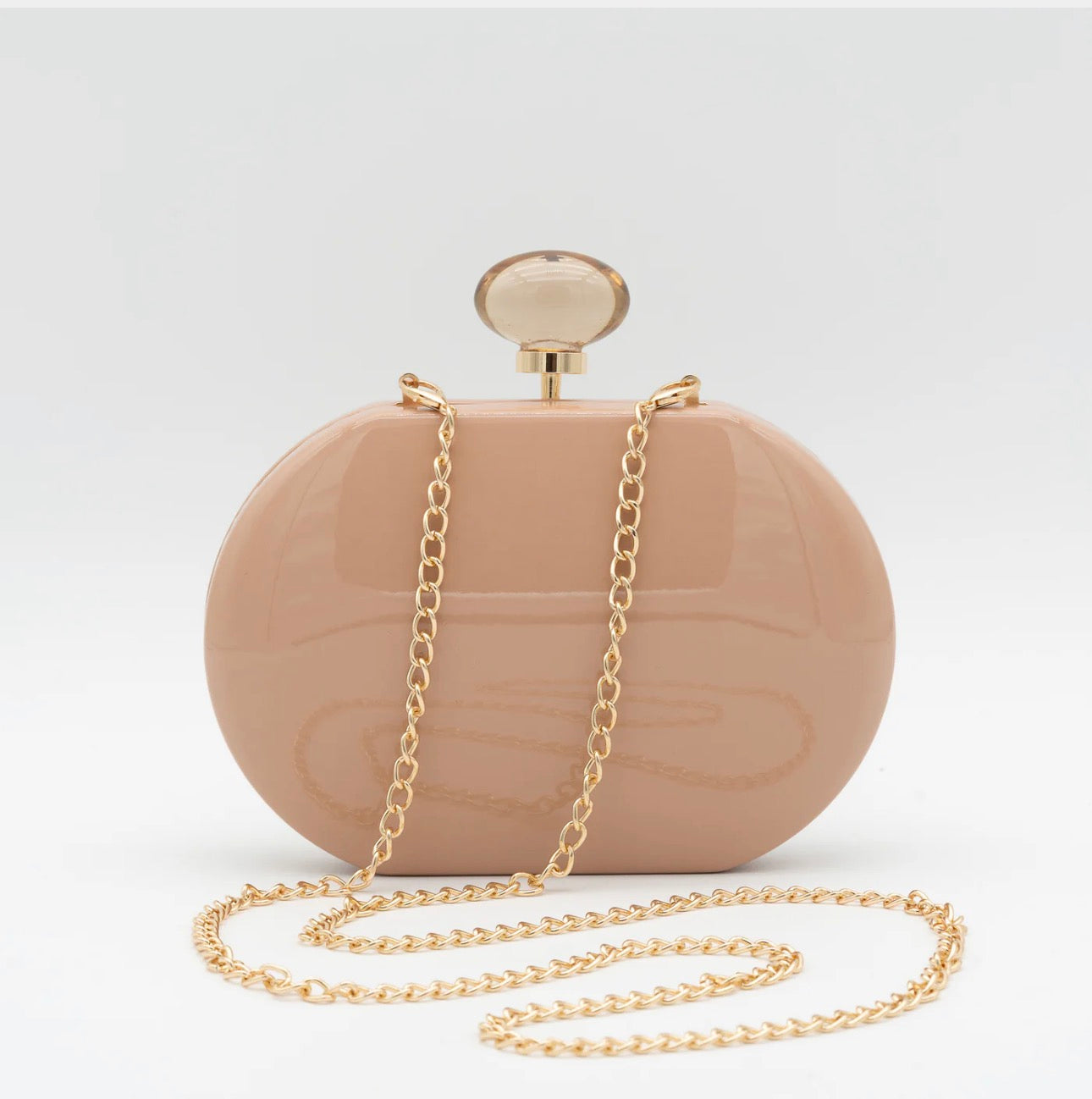 Clutch Nude Bola Charol