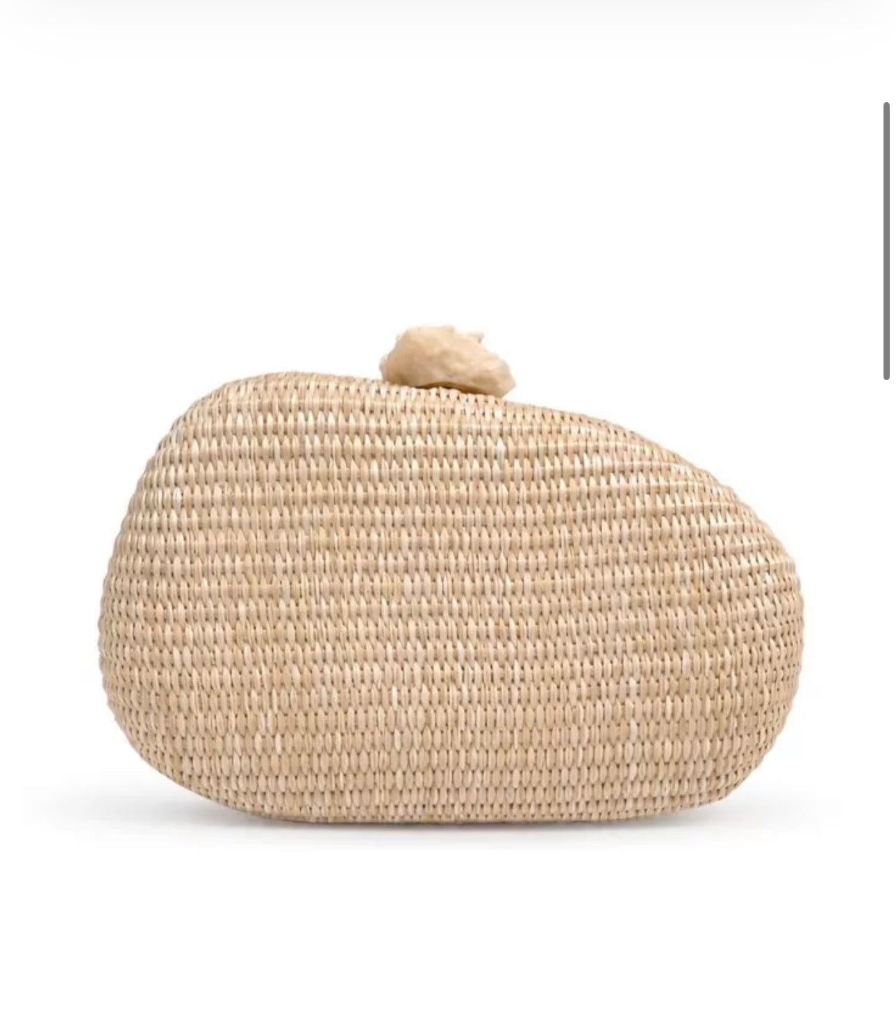 Clutch Rafia Oval Natural