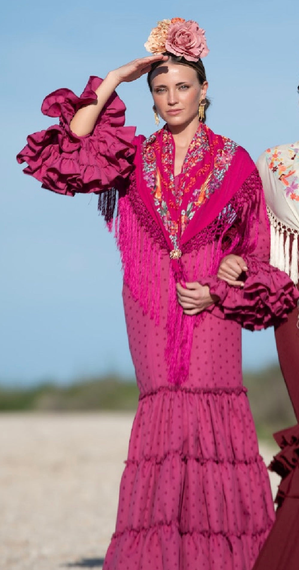 Traje Flamenca Córdoba Beig T.32 y 42
